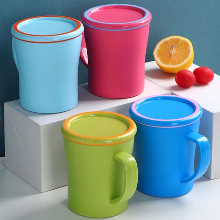 雙色口杯(帶蓋)