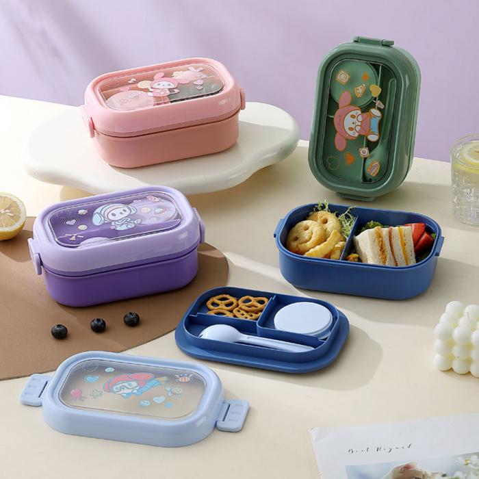 萌趣單層/雙層便當(dāng)盒 